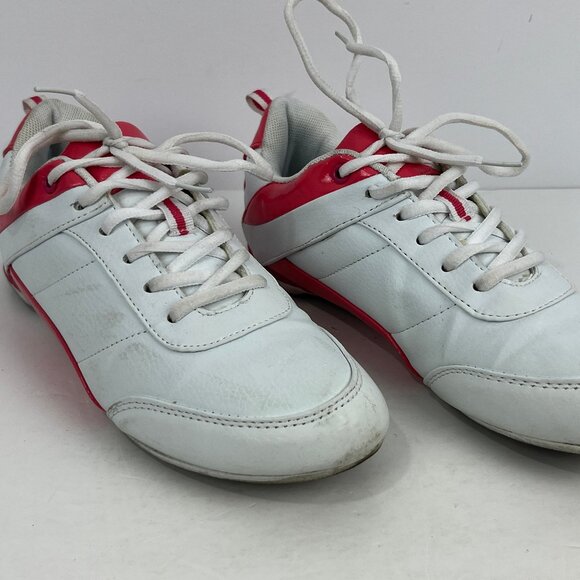 A.Co Sneakers Running Shoes Size 8 White Lace Up Round Toe Flat Heel - Picture 1 of 6